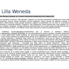 Juliusz Słowacki w "Lilli Wenedzie" ukazuje korzenie polskiej narodowości. Streszczenie utworu.