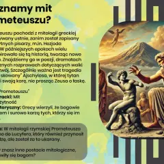 Ajschylos napisał mit o Prometeuszu, przedstawiony na obrazie jako tytan skazany na wieczne męki.