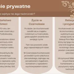 Jan Kochanowski: życie i twórczość. Małżeństwo, życie w Czarnolesiu i relacje z wybitnymi postaciami wpłynęły na jego dzieła.