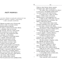 Pieśń pierwsza z Boskiej Komedii. Wznosząc się z Dantem do Raju, z Beatrycze rozmawiają o harmonii i świetle planet.