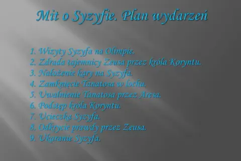 Scenariusz lekcji o micie o Syzyfie – gotowy plan na ciekawe zajęcia szkolne