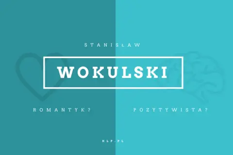 Wokulski jako romantyk? Grafika z sercem i mózgiem symbolizuje dylemat postaci.