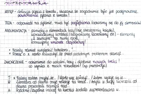 Rozprawka maturalna: wstęp, teza, argumentacja, zakończenie. Schemat pisania eseju, np. o literaturze wojennej.
