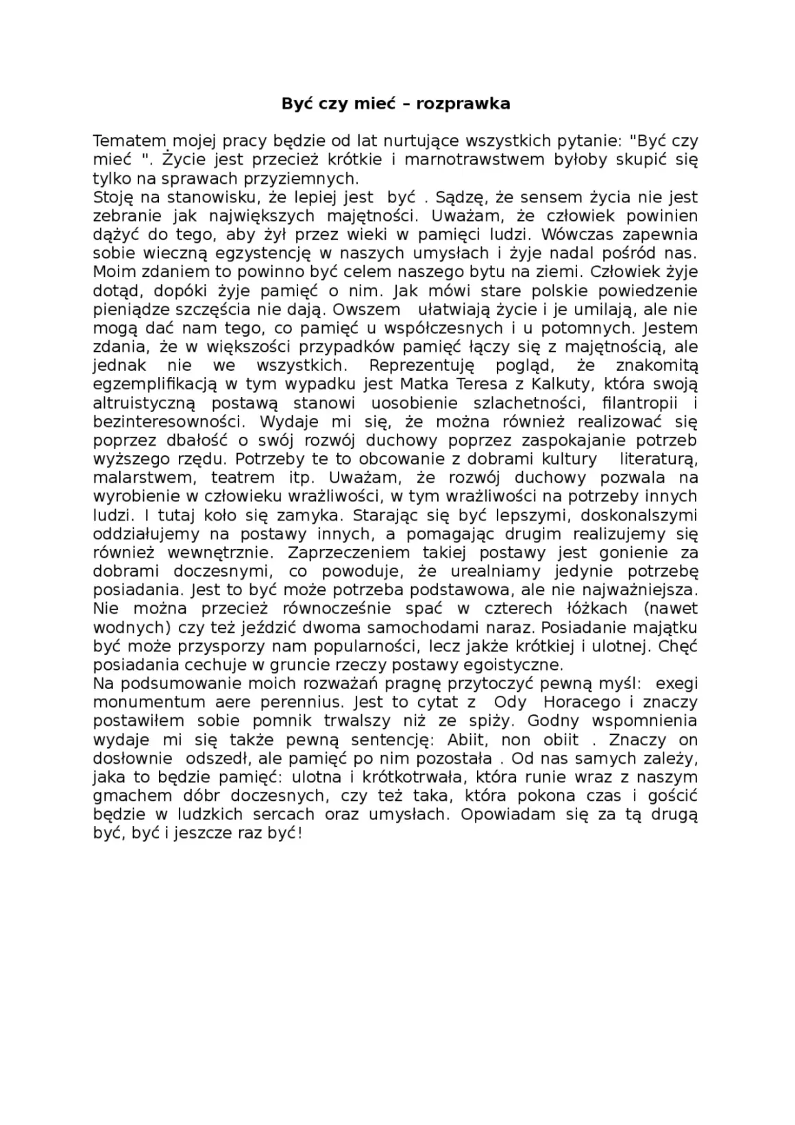 Mieć czy być w literaturze: przykłady do rozprawki, które zmienią twoje argumenty