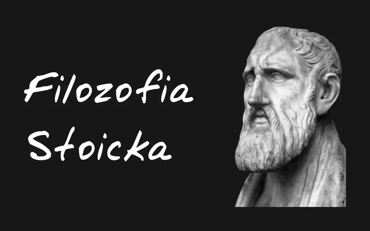 Popiersie starożytnego filozofa z napisem
