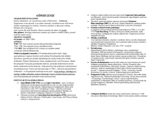 Dlaczego "Oświecenie"? Metafora, znaczenie i nazwy epoki